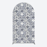 Aperturee - Aperturee Mediterranean Pattern Simple Birthday Arch Backdrop